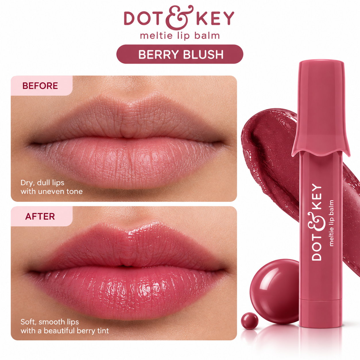 Dot & Key Meltie Lip Balm In-Vivo Tested SPF 50+ PA+++