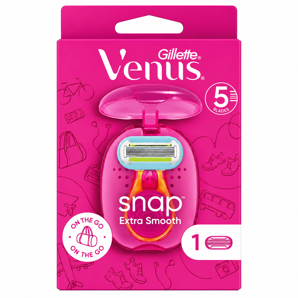 Gillette Venus Snap Extra Smooth Razor | 5-Blade