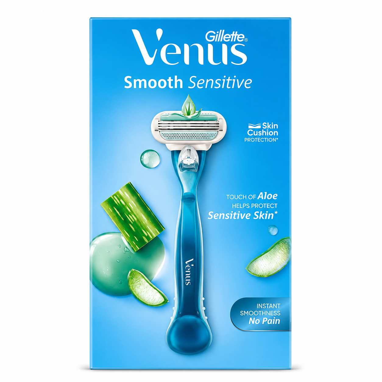 Gillette Venus Smooth Sensitive Razor with Aloe Vera