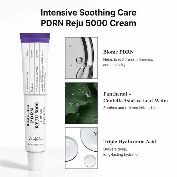 Dr. Althea PDRN Reju 5000 Cream | Skin Barrier Repair &amp; Firming Cream | 20g