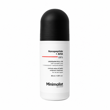 Minimalist Nonapeptide + AHA 06% Underarm Roll-On – 40ml