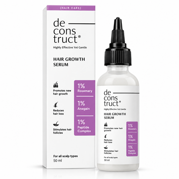 Deconstruct Hair Growth Serum – 1% Rosemary, 1% Anagain &amp; 1% Peptide Complex – 50ml
