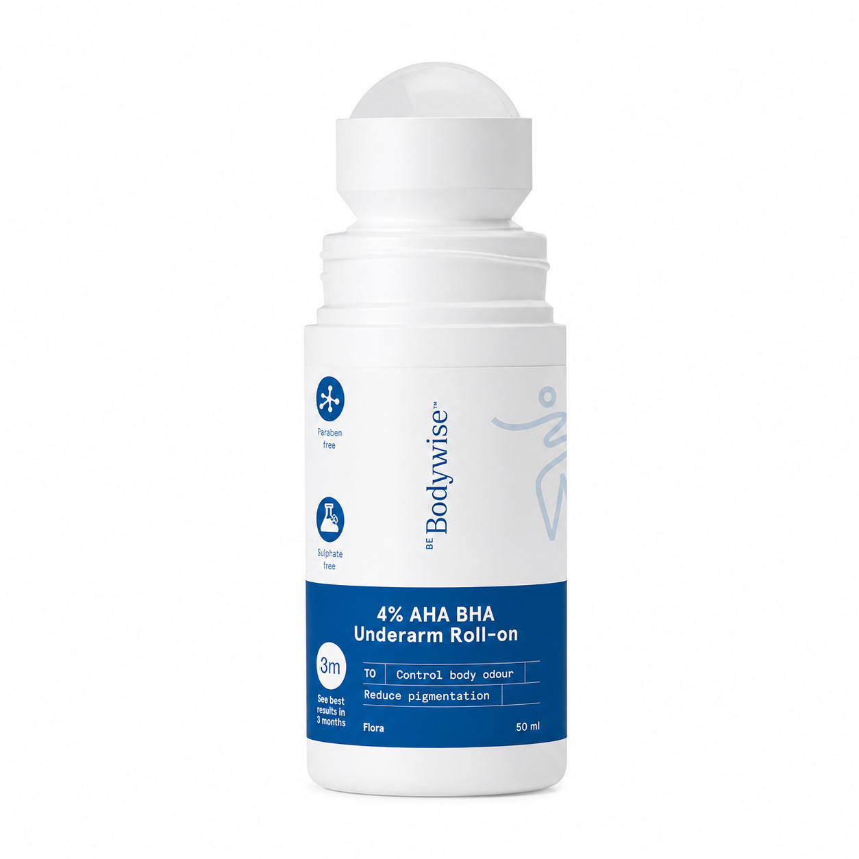 BE Bodywise 4% AHA BHA Underarm Roll-On – 50ml