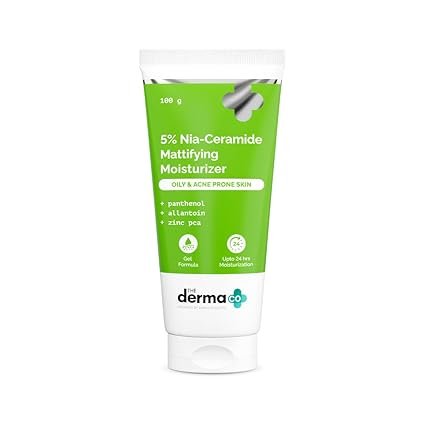 The Derma co 5% Nia-Ceramide Mattifying Moisturizer For Oily to Acne Prone Skin 100g