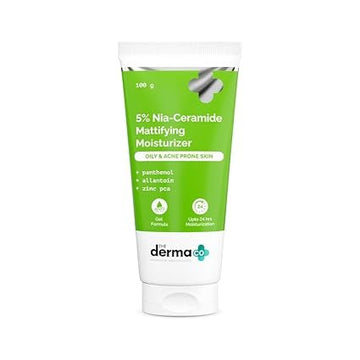 The Derma co 5% Nia-Ceramide Mattifying Moisturizer For Oily to Acne Prone Skin 100g