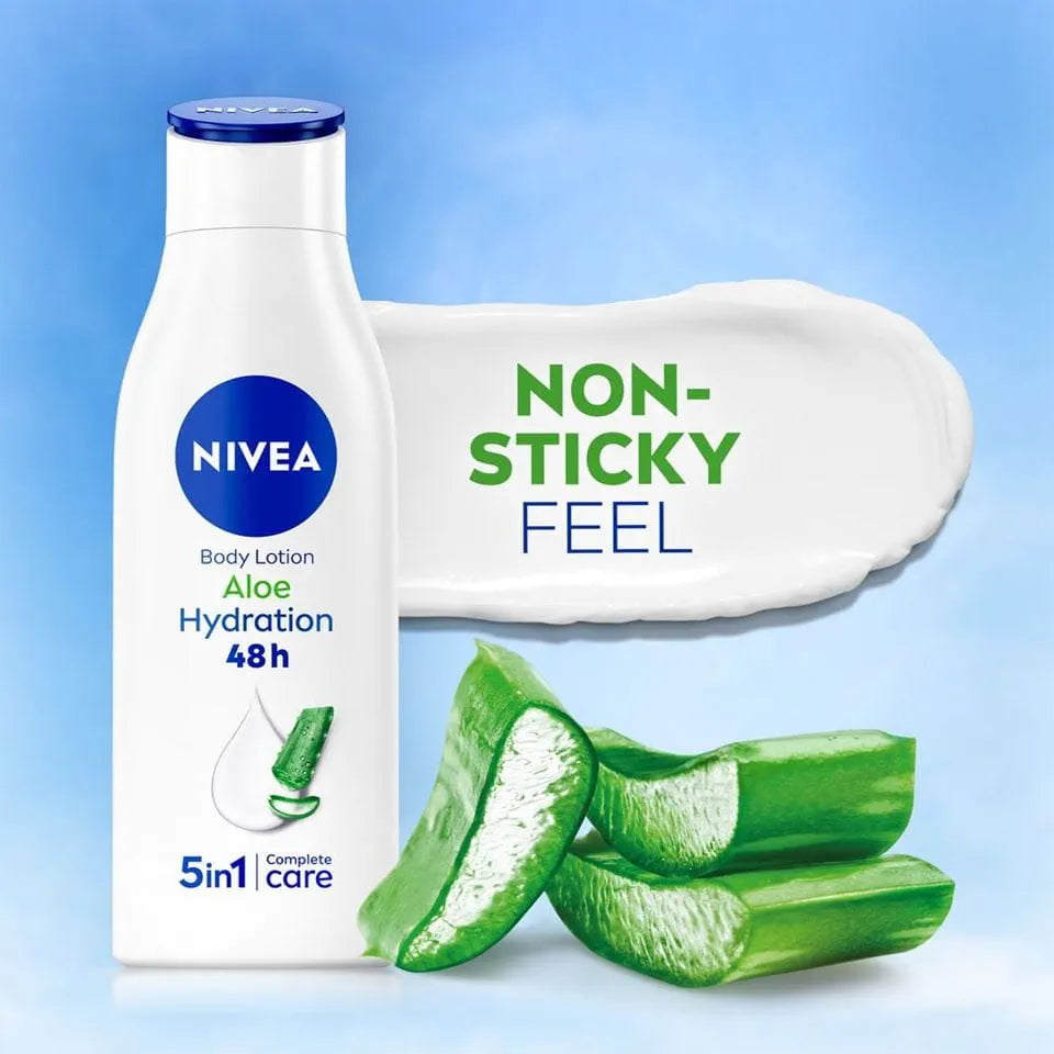 NIVEA Aloe Vera Body Lotion Moisturiser 48H 625ml
