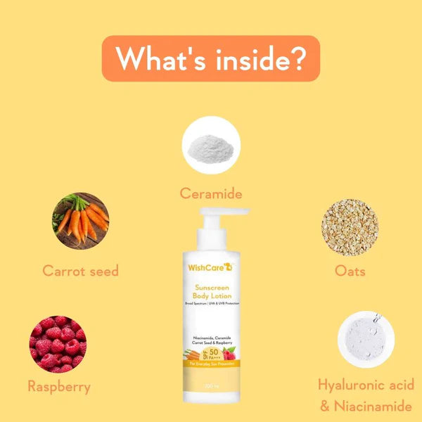 WishCare SPF 50 Sunscreen Body Lotion PA+++ 200ml