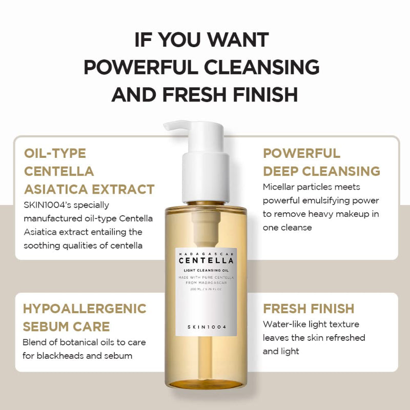 SKIN1004 Madagascar Centella Light Cleansing oil 200ml