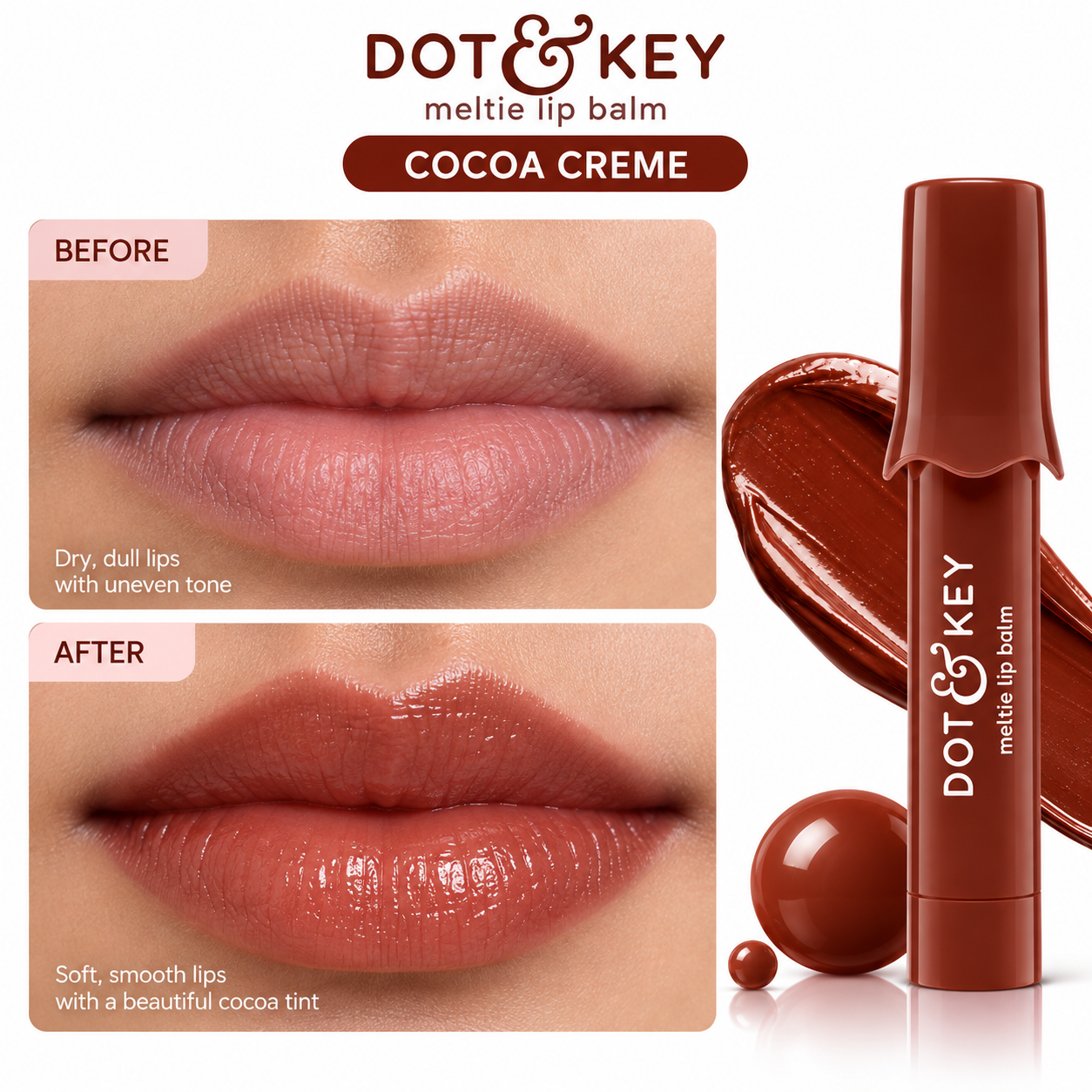 Dot & Key Meltie Lip Balm In-Vivo Tested SPF 50+ PA+++