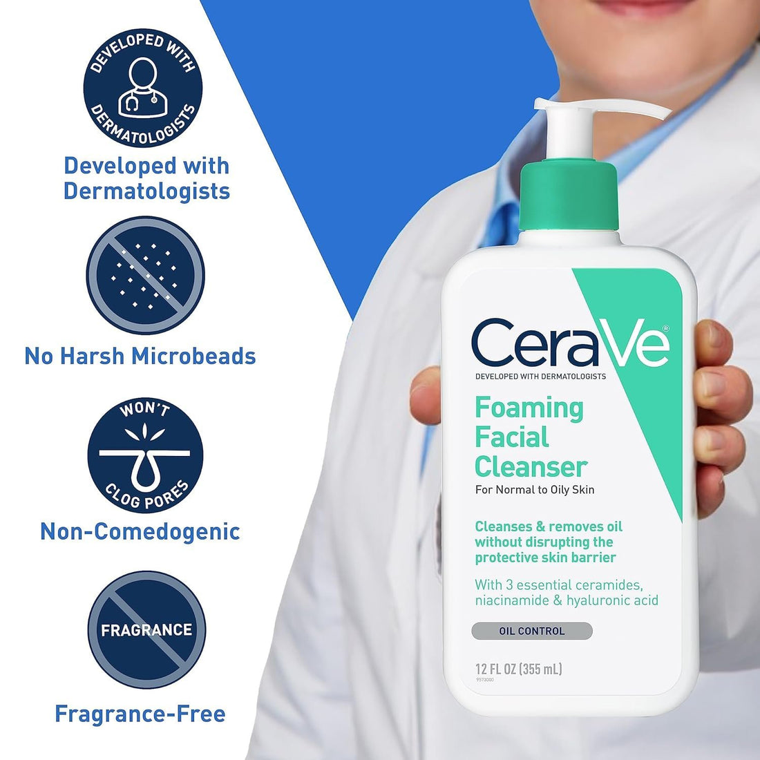 Cerave Foaming Facial Cleanser 355ml