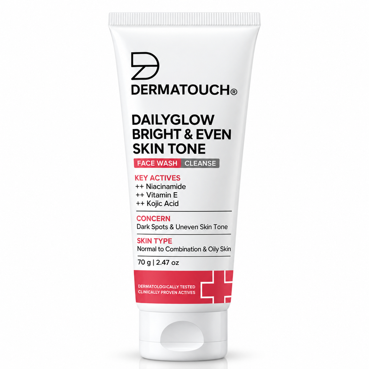 DermatoTouch DailyGlow Bright &amp; Even Skin Tone Face Wash | 70g