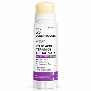 Dermatouch Kojic Acid Ceramide Natural Lip Balm SPF 50 PA+++ | 5g