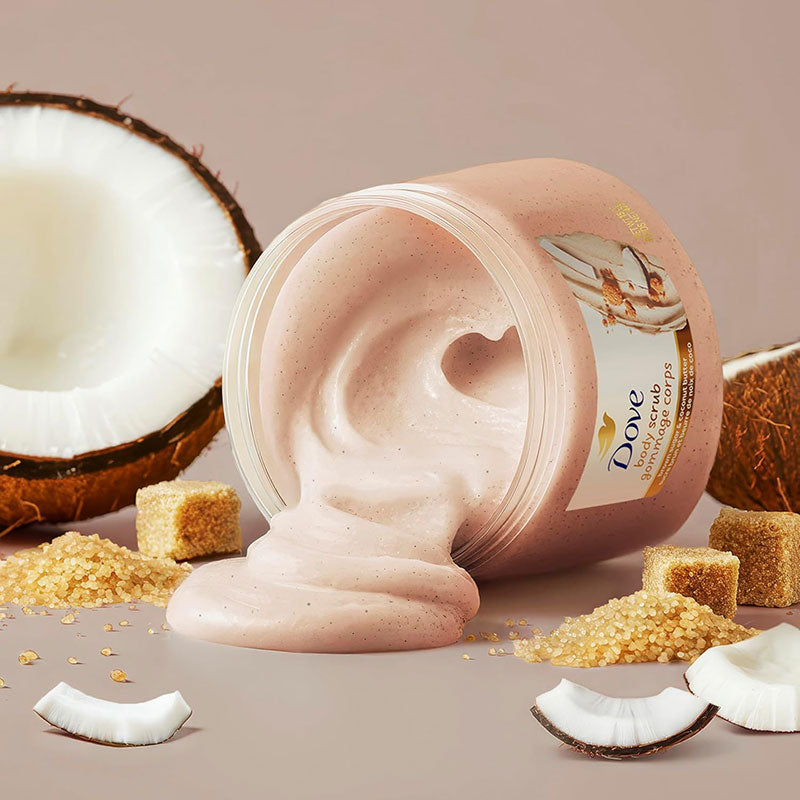 Dove Brown Sugar & Coconut Butter Body Scrub | Exfoliates & Deeply Nourishes | 425g
