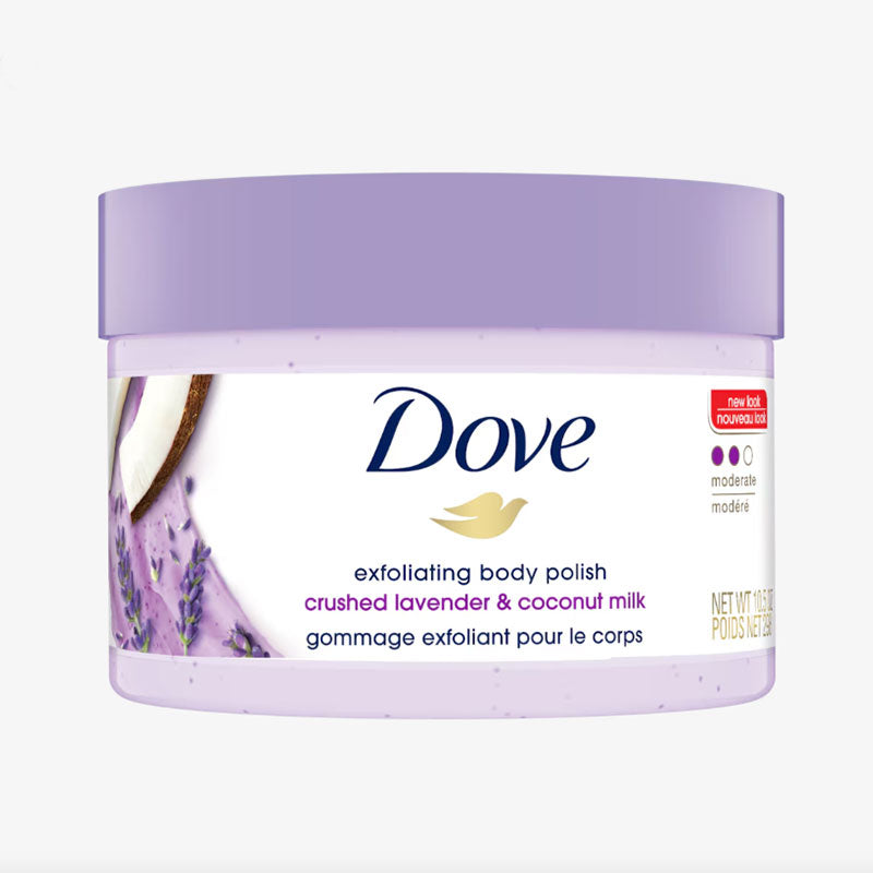 Dove Exfoliating Body Polish Crushed Lavender &amp; Coconut Milk – 298gm