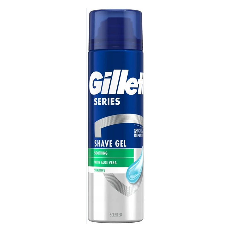 Gillette Series Soothing Shave Gel with Aloe Vera for Sensitive Skin – 200ml