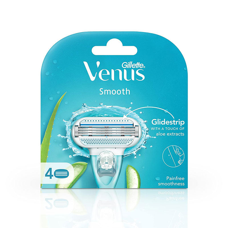 Gillette Venus Smooth Razor with Aloe Vera – 4 Cartridges