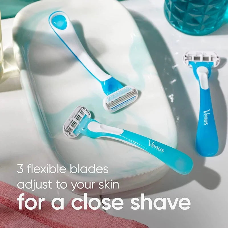 Gillette Venus Oceana Disposable Razors with Aloe Vera – 3 Pack