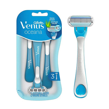 Gillette Venus Oceana Disposable Razors with Aloe Vera – 3 Pack