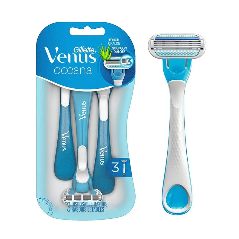 Gillette Venus Oceana Disposable Razors with Aloe Vera – 3 Pack