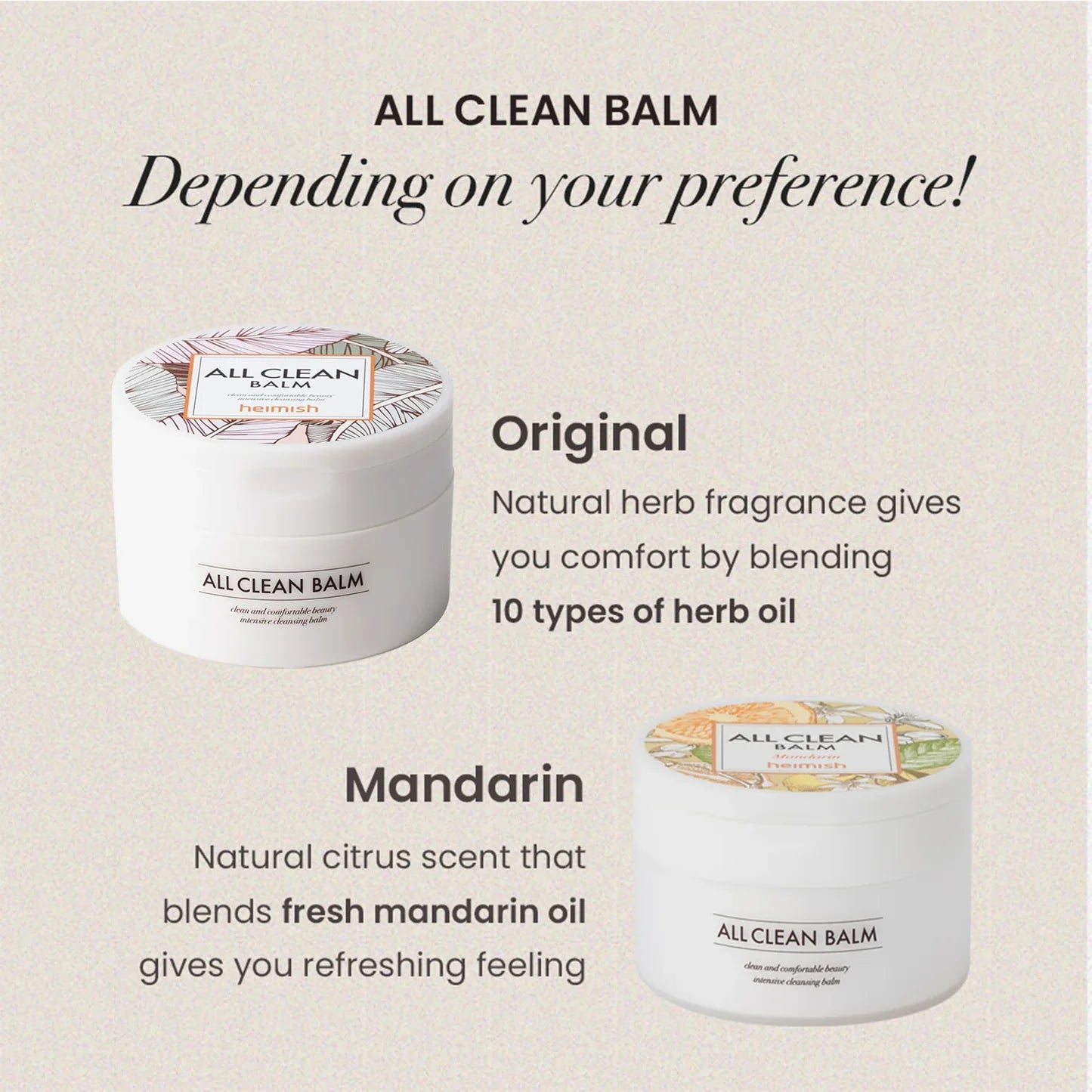 Heimish All Clean Balm Mandarin 120ml