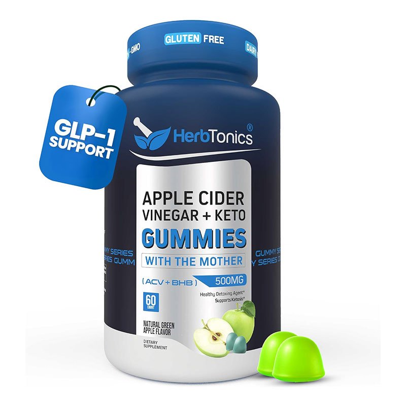 HerbTonics APPLE CIDER VINEGAR + KETO – 60 Gummies