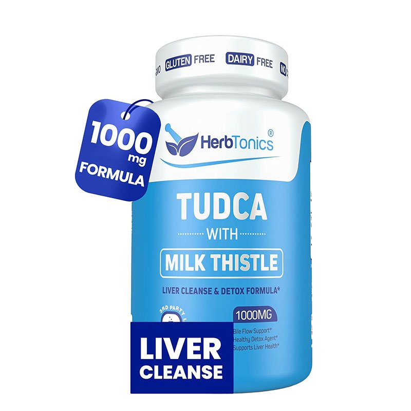 HerbTonics TUDCA with Milk Thistle – 60 Vegetarian Capsules