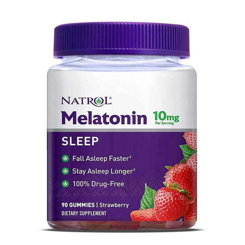 Natrol Melatonin 10mg Sleep Aid Gummies – Strawberry – 90ct
