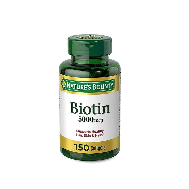 Nature’s Bounty Biotin 5000 mcg Rapid Release – 150 Softgels