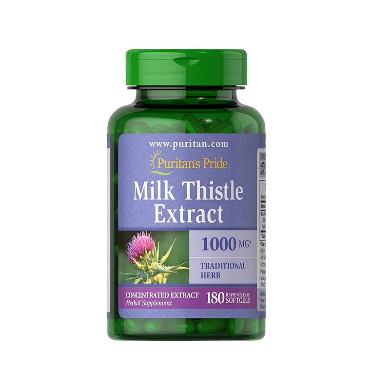 Puritan’s Pride Milk Thistle Extract 1000mg – 180 Softgels