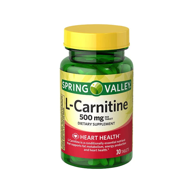 Spring Valley L-Carnitine Dietary Supplement 500mg – 30 Tablets