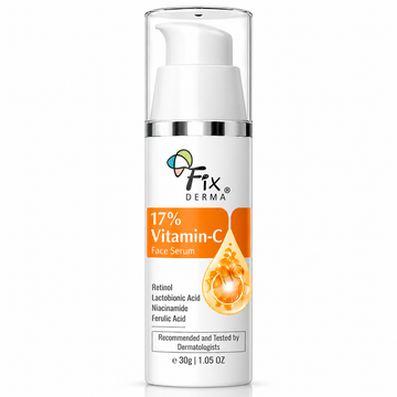 Fix Derma 17% Vitamin C Face Serum | Brightening & Dark Spot Care | 30ml