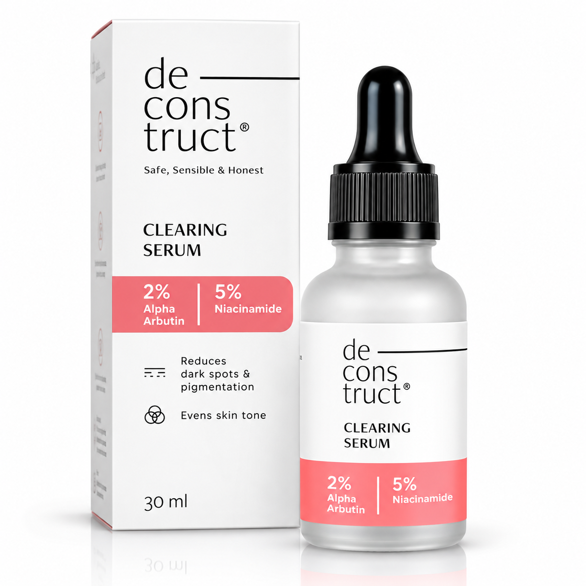 Deconstruct Clearing Serum 2% Alpha Arbutin + 5% Niacinamide – 30ml