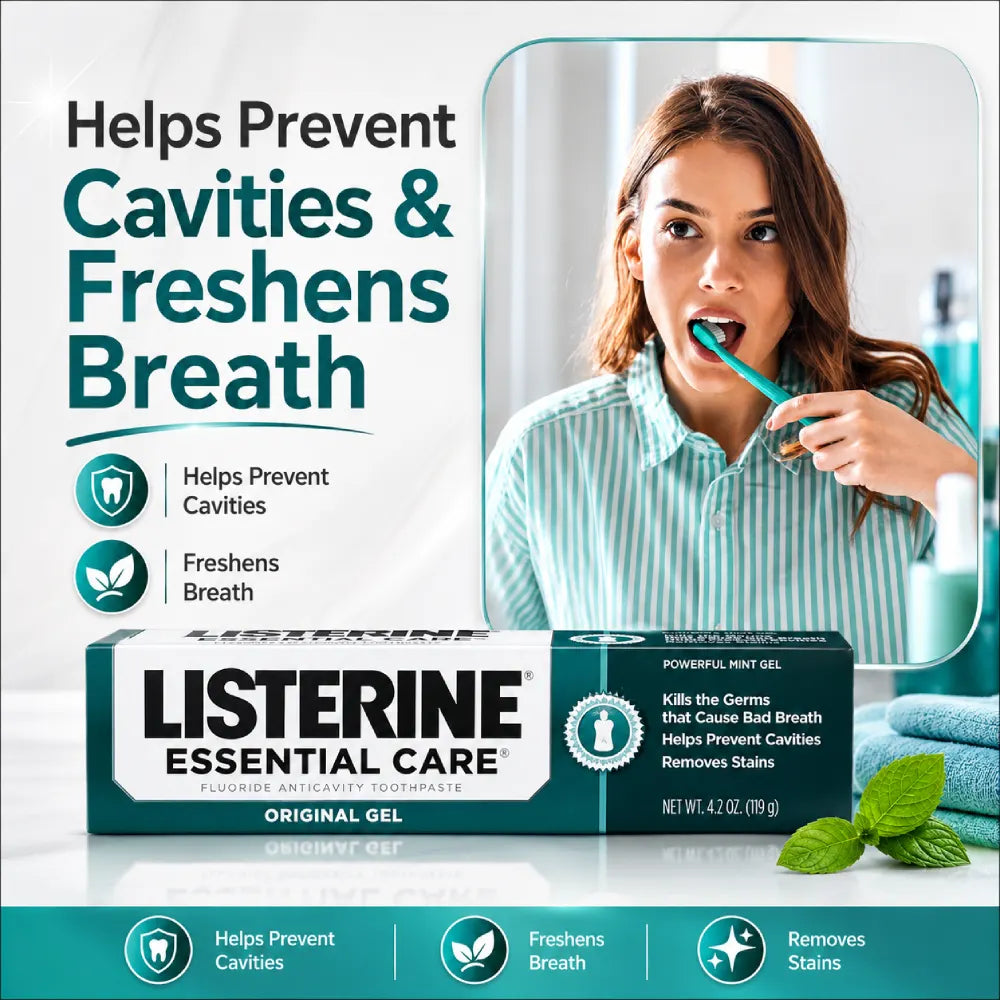 Listerine Essential Care Original Gel Toothpaste | 119g