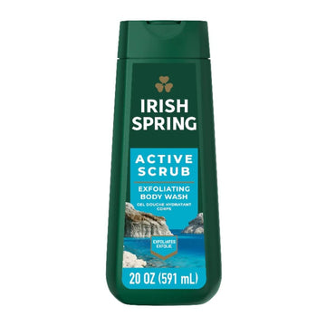 Irish Spring Active Scrub Exfoliant Body Wash | Deep Cleansing & Exfoliating Body Wash | 591ml