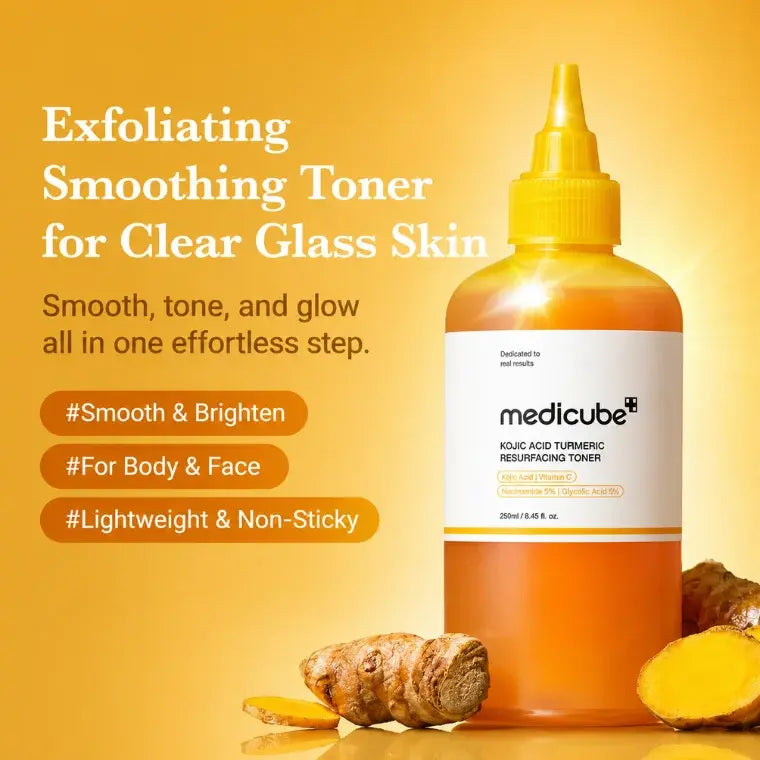 Medicube Kojic Acid Turmeric Resurfacing Toner – 250ml