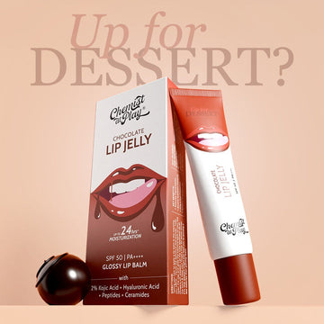 Chemist at Play Ceramides + 2% Kojic Acid Tinted Lip Balm (Chocolate) | SPF 50 PA++++ | 10 gm