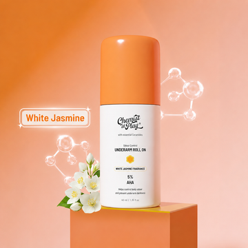 Chemist at Play 5% AHA Underarm Roll On – White Jasmine Fragrance (40ml)