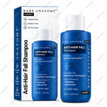 Bare Anatomy Anti-Hair Fall Shampoo – 5X Hair Fall Control | 250ml