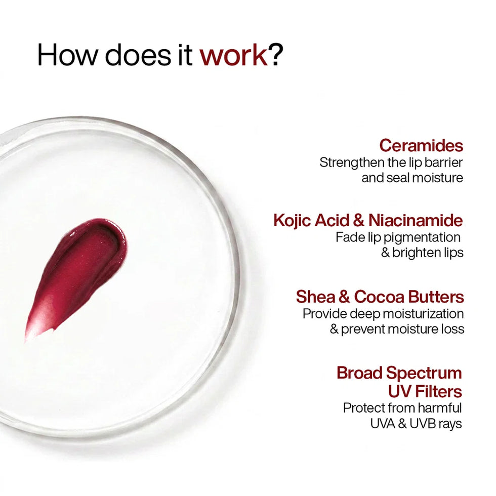 WishCare Ceramide Lip Balm SPF 50+ PA++++ – Blush Red Tinted Lip Balm 5g