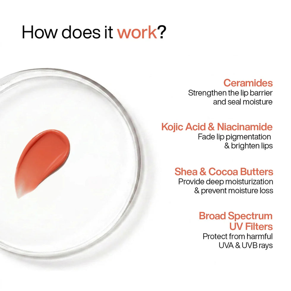 WishCare Ceramide Lip Balm SPF 50+ PA++++ 5g – Coral Peach