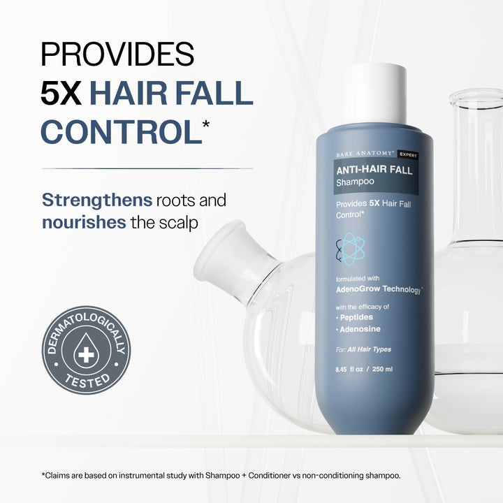 Bare Anatomy Anti-Hair Fall Shampoo – 5X Hair Fall Control | 250ml
