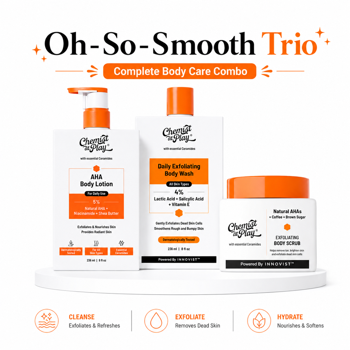 Oh-So-Smooth Trio | Complete Body Care Combo