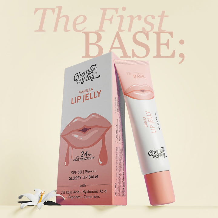 Chemist at Play Ceramides + 2% Kojic Acid Lip Balm (Vanilla) SPF 50 PA++++ | 10gm