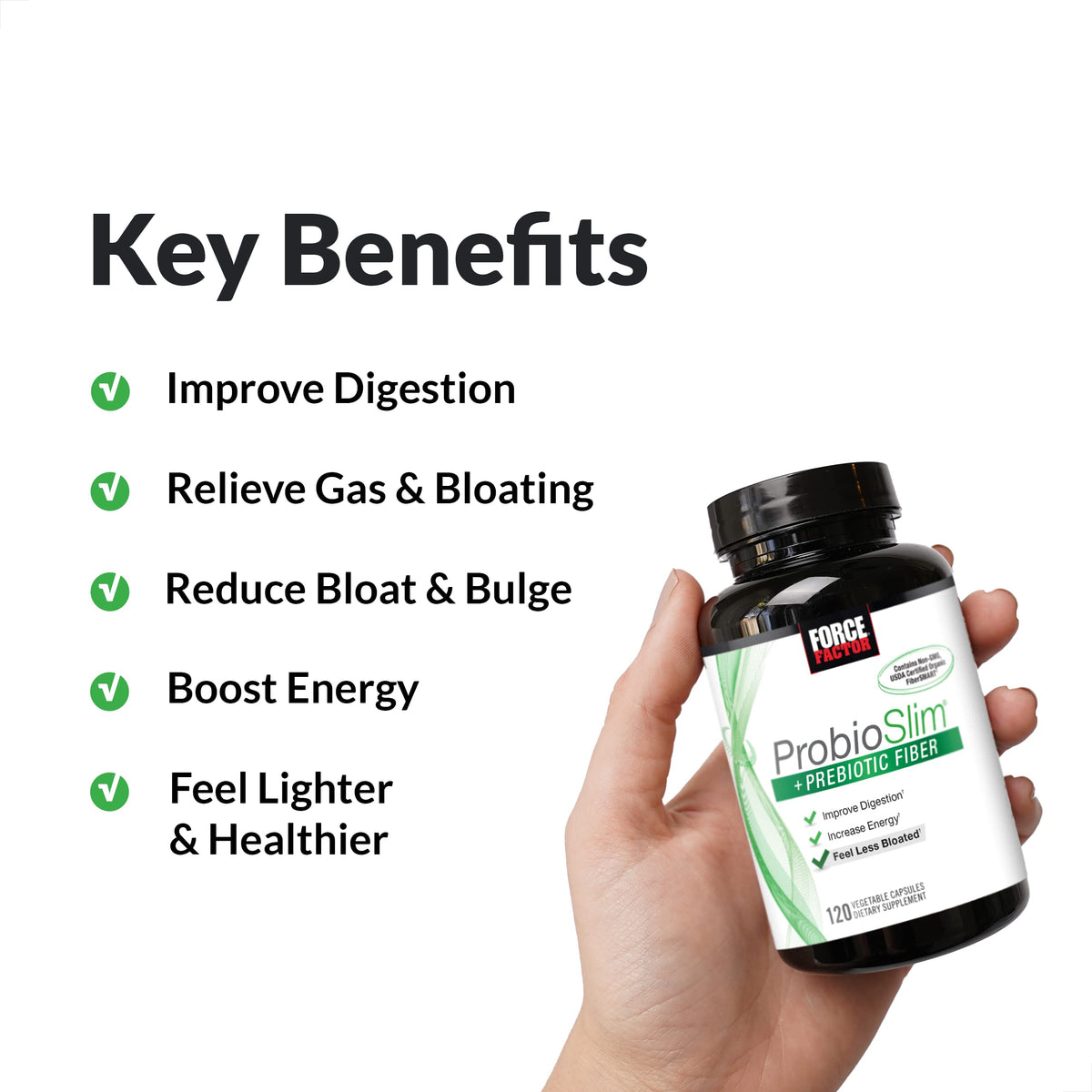 Force Factor ProbioSlim – 120 Capsules