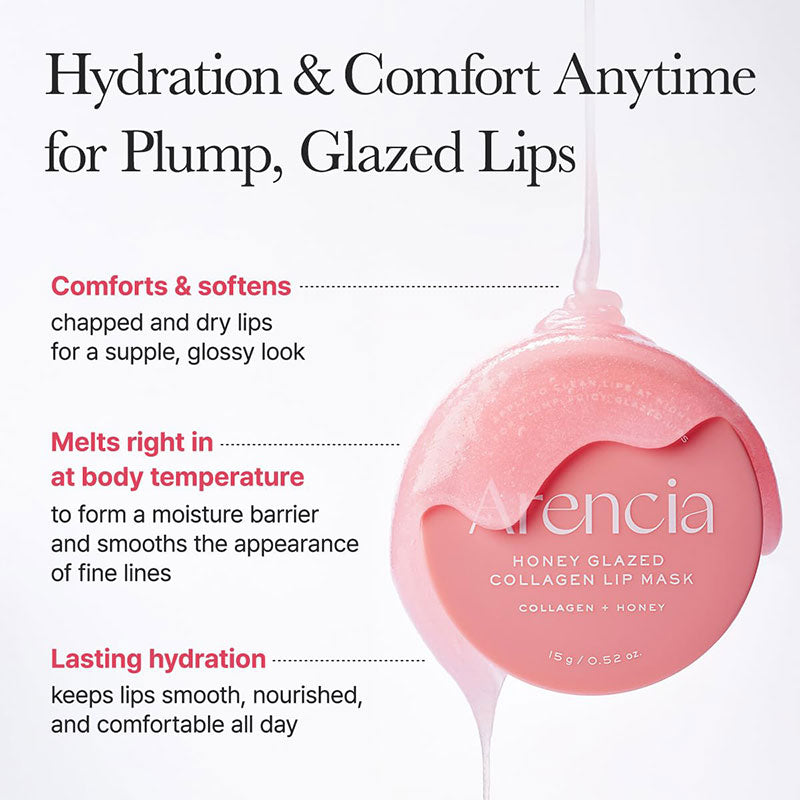 Arencia Honey Glazed Collagen Lip Mask 15g