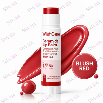 WishCare Ceramide Lip Balm SPF 50+ PA++++ – Blush Red Tinted Lip Balm 5g