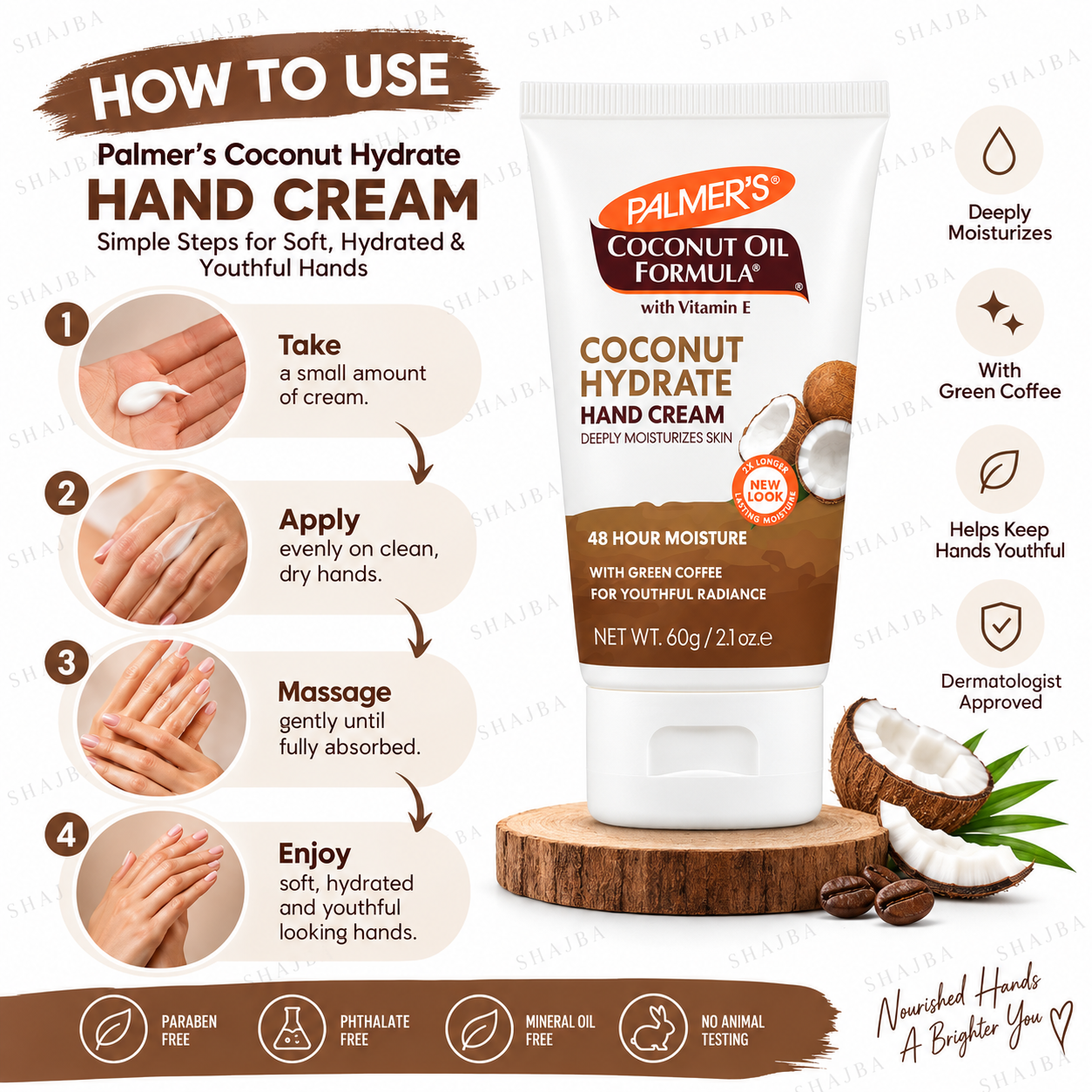 Palmer’s Coconut Oil Formula Coconut Hydrate Hand Cream – 60g