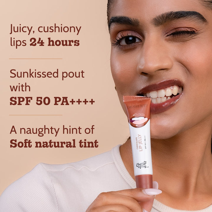 Chemist at Play Ceramides + 2% Kojic Acid Tinted Lip Balm (Chocolate) | SPF 50 PA++++ | 10 gm