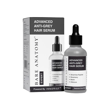 Bare Anatomy Advanced Anti-Grey Hair Serum – Silverfree Peptide, Rosemary, Biotin & Hibiscus | 50ml