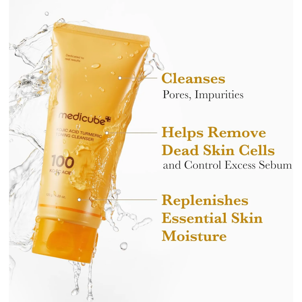 Medicube Kojic Acid Turmeric Toning Cleanser 120g